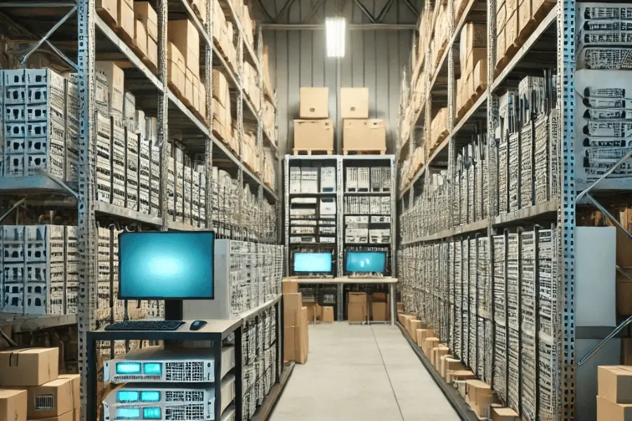 Secure telecom warehousing and asset management environment